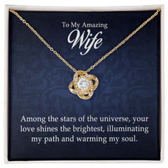 To My Amazing Wife - Love Knot Necklace